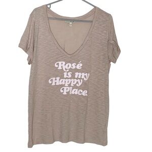 EXPRESS-ONE eleven V neck tee shirt. Size L